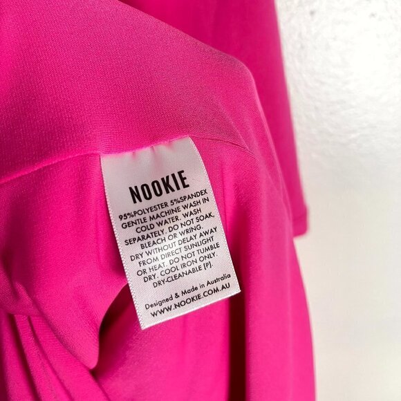 NOOKIE Jewel Gown in Neon Pink Size X-Large - Picture 8 of 15